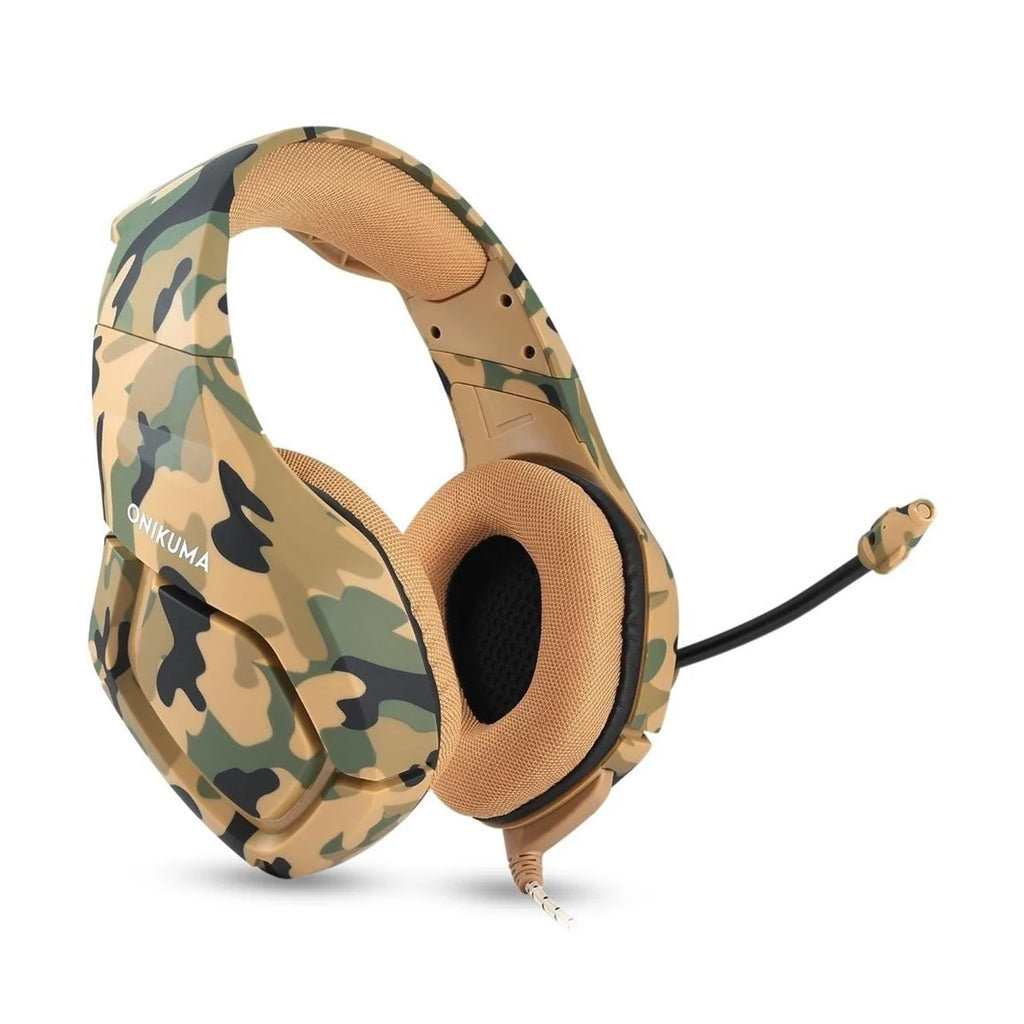 Headset Gamer Profissional Onikuma K1-B Camuflado Marrom
