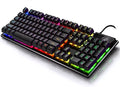 Teclado Gamer Semi-mecânico RGB LED retroiluminado