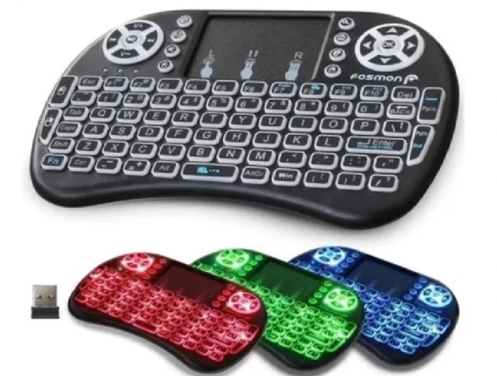Mini Teclado Controle Sem Fio Para Smart Tv Tv Box Pc