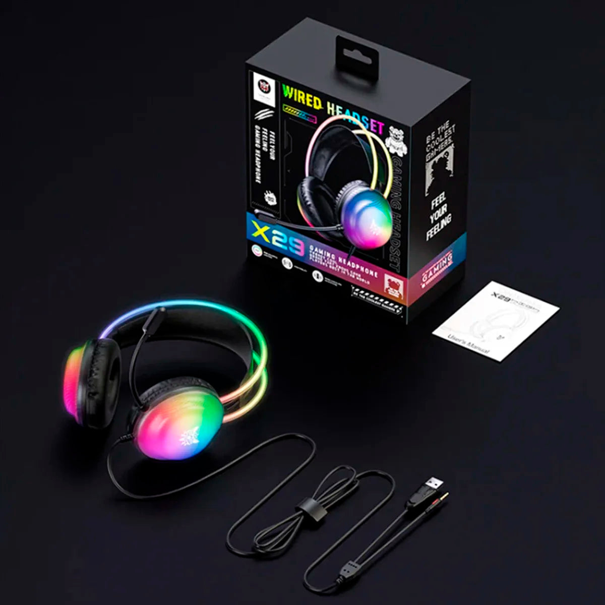 Headset Gamer Profissional Onikuma X29 Preto