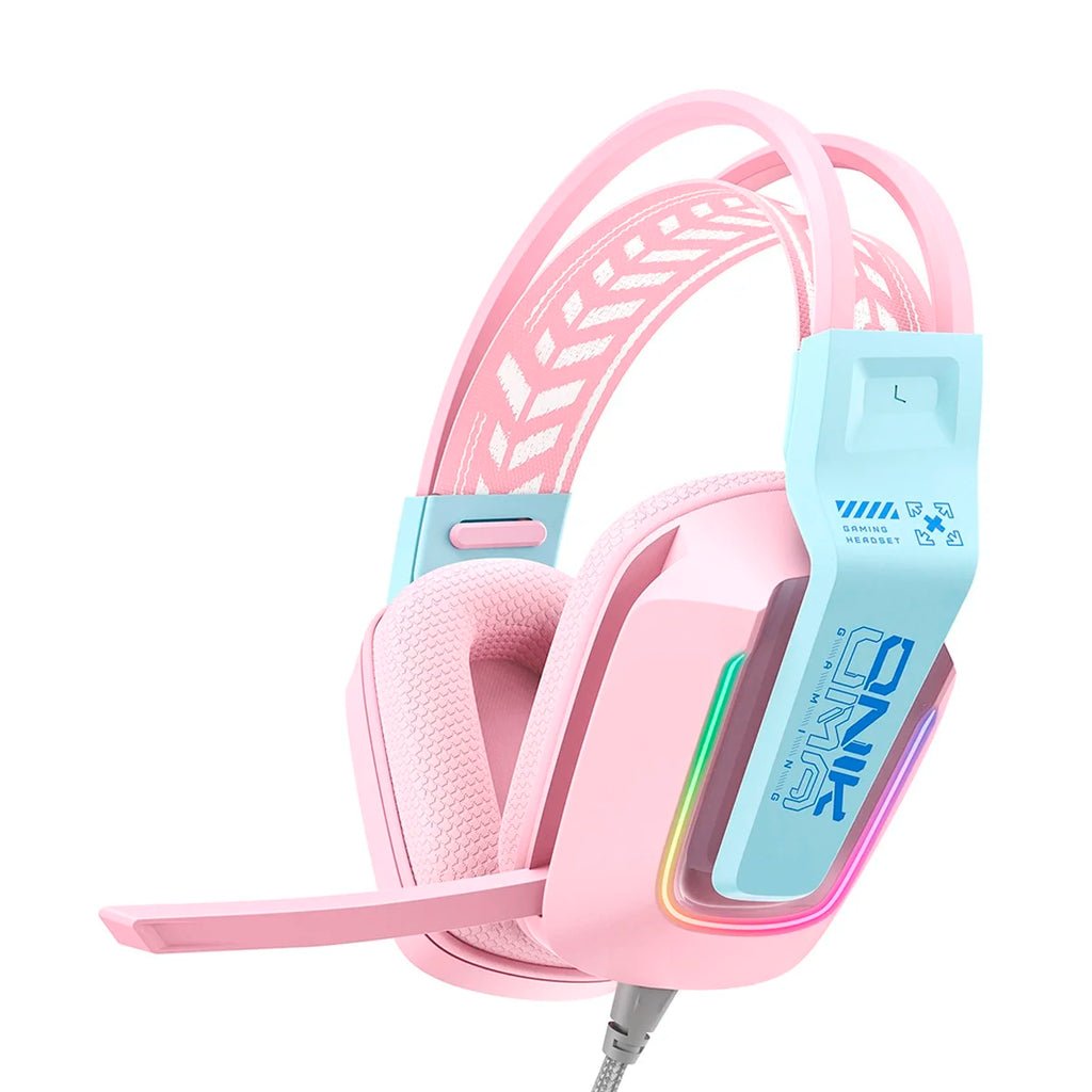 Headset Gamer Profissional Onikuma X13 Rosa