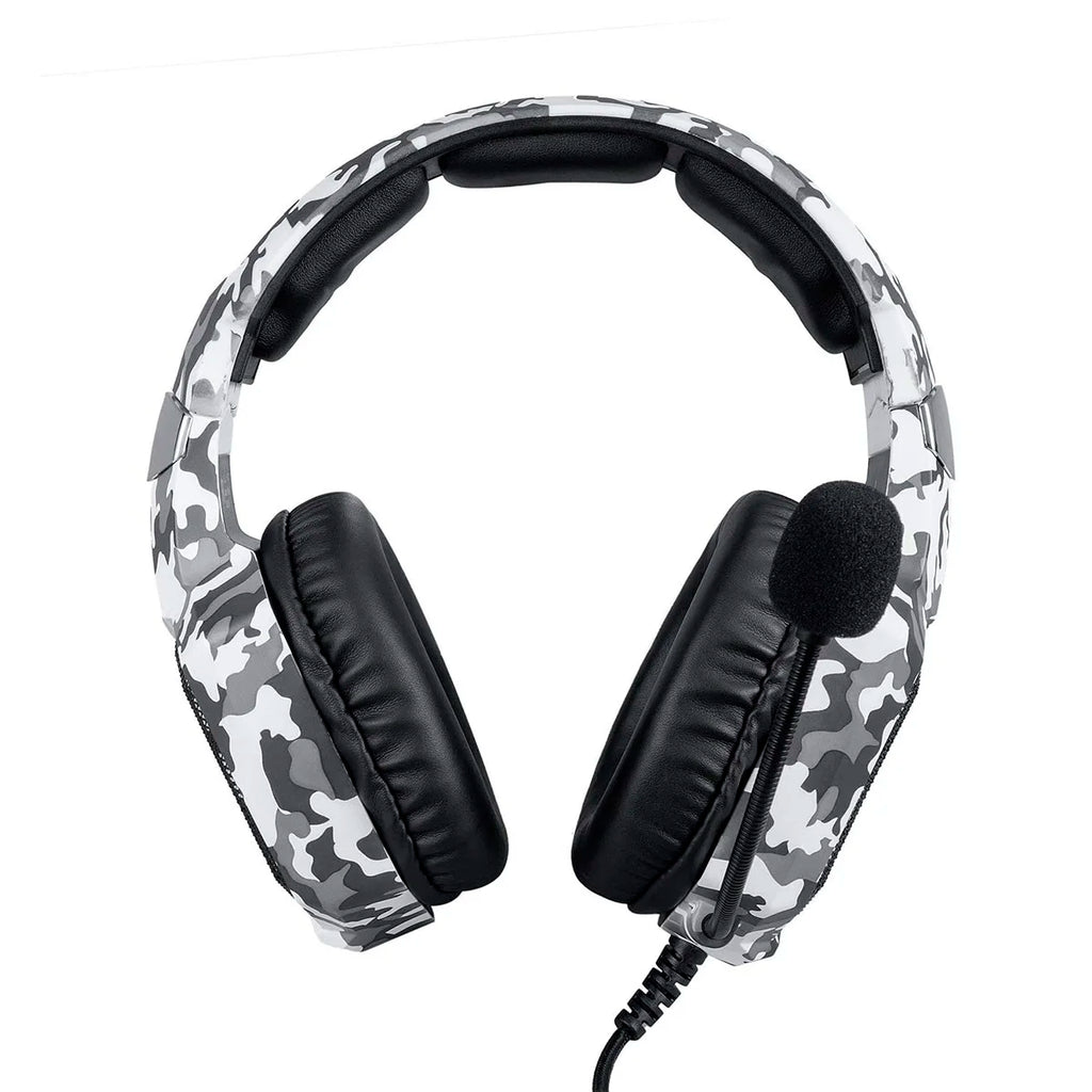 Headset Gamer Profissional Onikuma K8 Camuflado Branco
