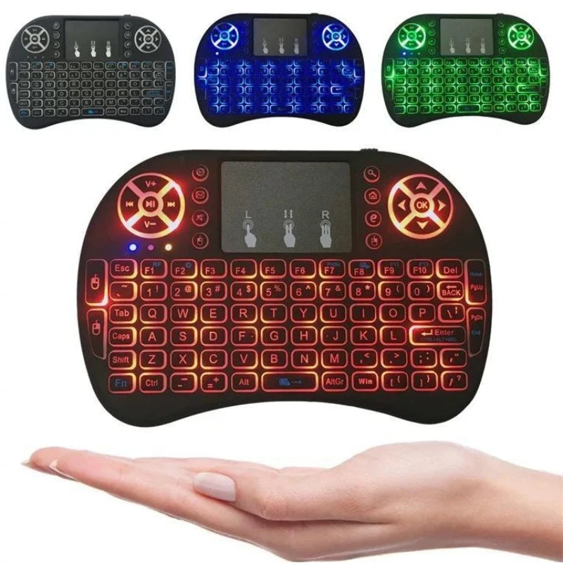 Mini Teclado Controle Sem Fio Para Smart Tv Tv Box Pc