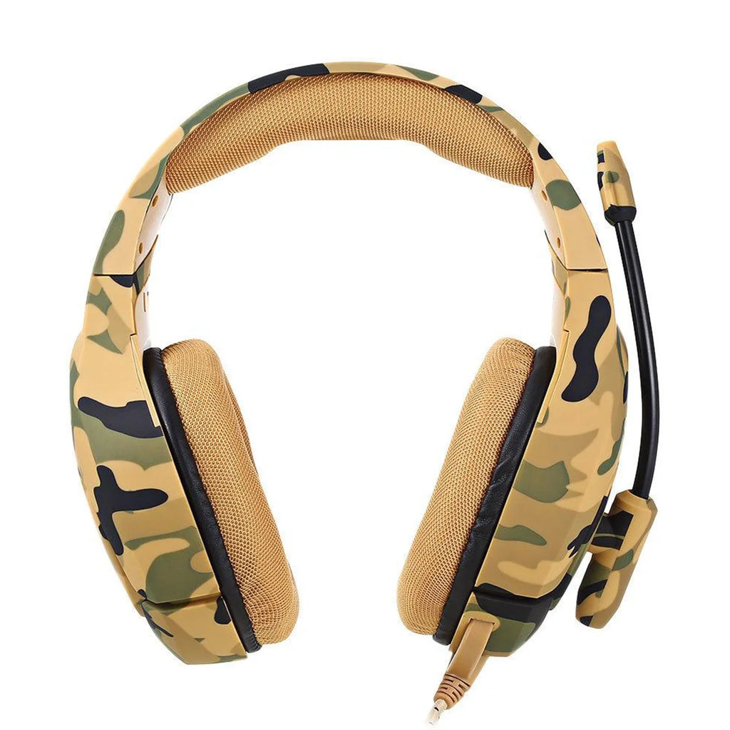 Headset Gamer Profissional Onikuma K1-B Camuflado Marrom