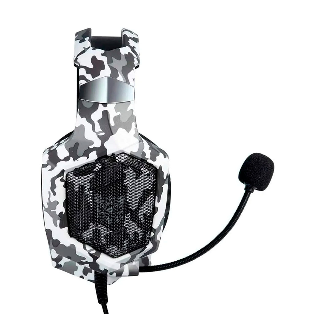 Headset Gamer Profissional Onikuma K8 Camuflado Branco