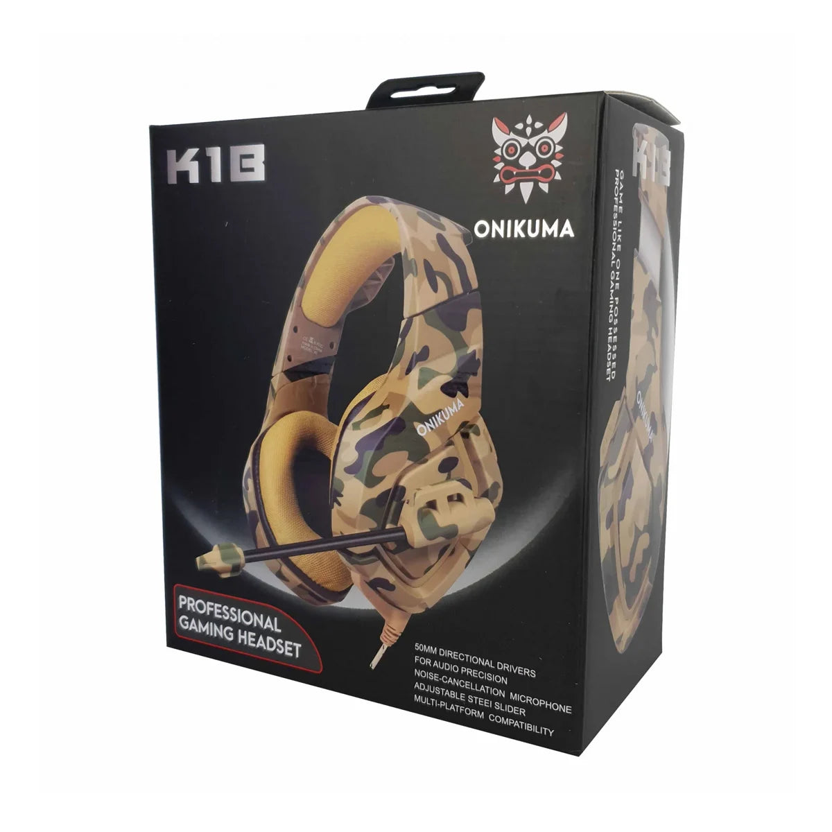Headset Gamer Profissional Onikuma K1-B Camuflado Marrom