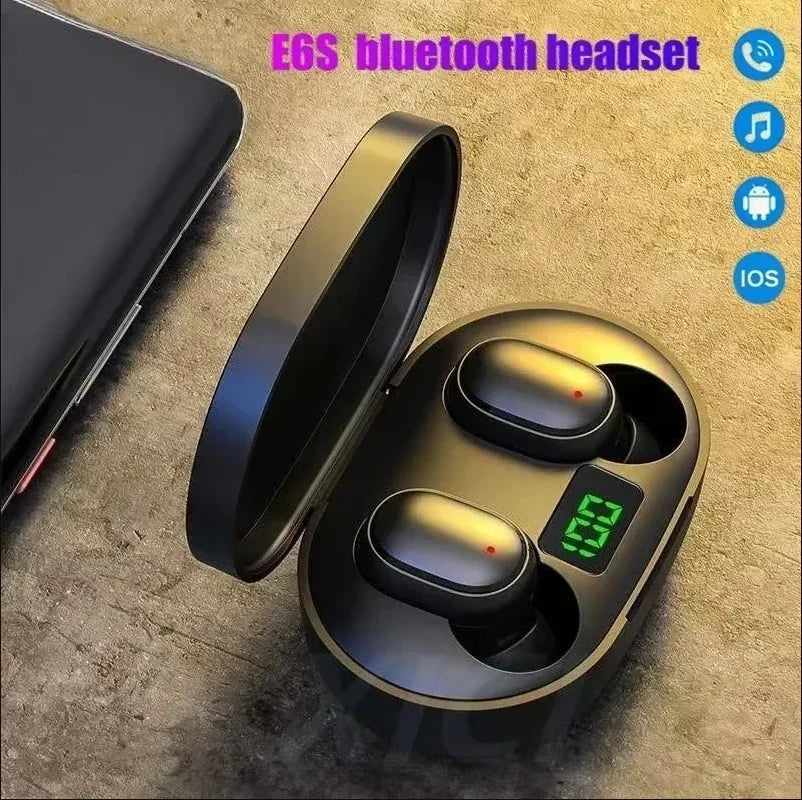 Tws e6s bluetooth fones de ouvido sem fio bluetooth