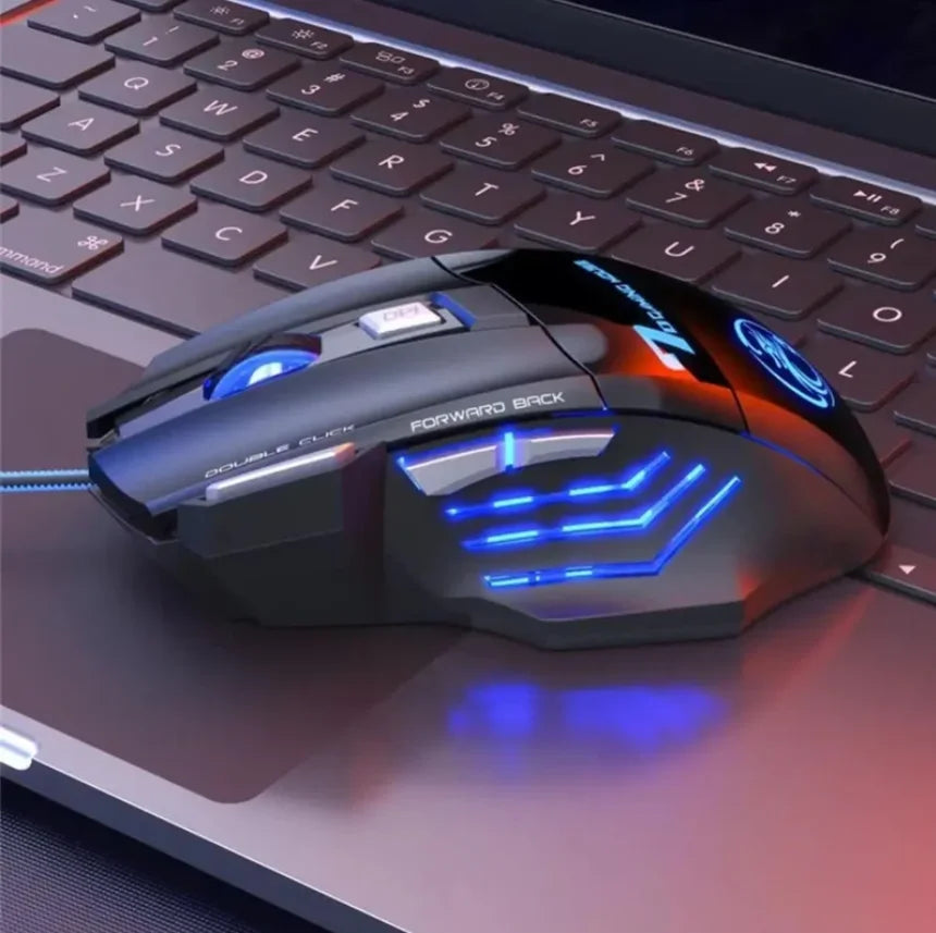 Mouse Gamr com fio com Retroiluminação LED