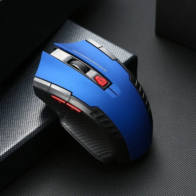 Mouse Óptico Sem Fio 2.4GHz com Receptor USB e 6 Botões