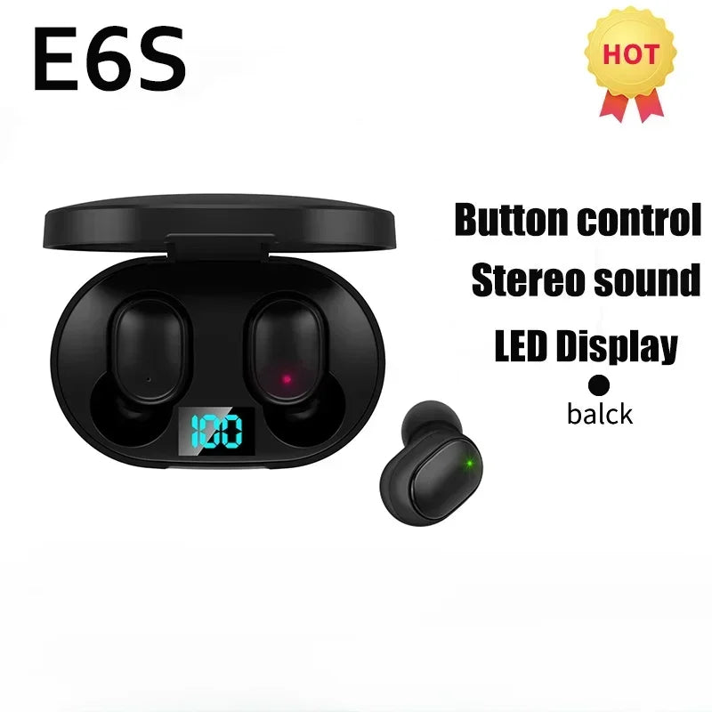 Tws e6s bluetooth fones de ouvido sem fio bluetooth