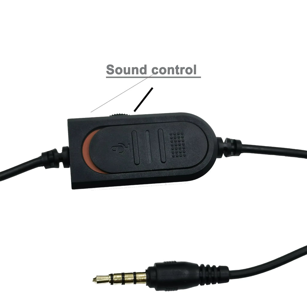 Fone de Ouvido Gamer, Headset com Fio de 3.5mm para PC, Laptop, Console e Celular
